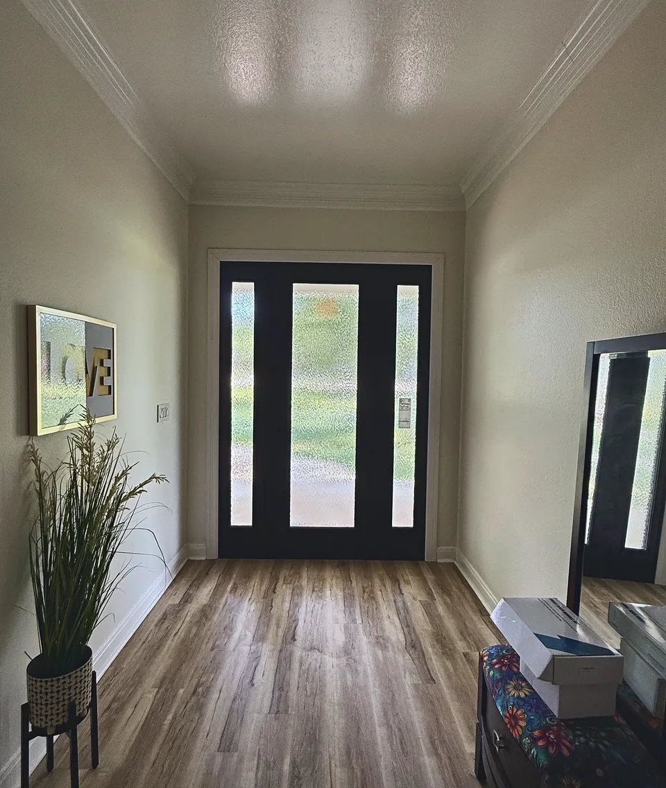 Front Entry, From the Foyer: after, installed by Perry's Precision Installations