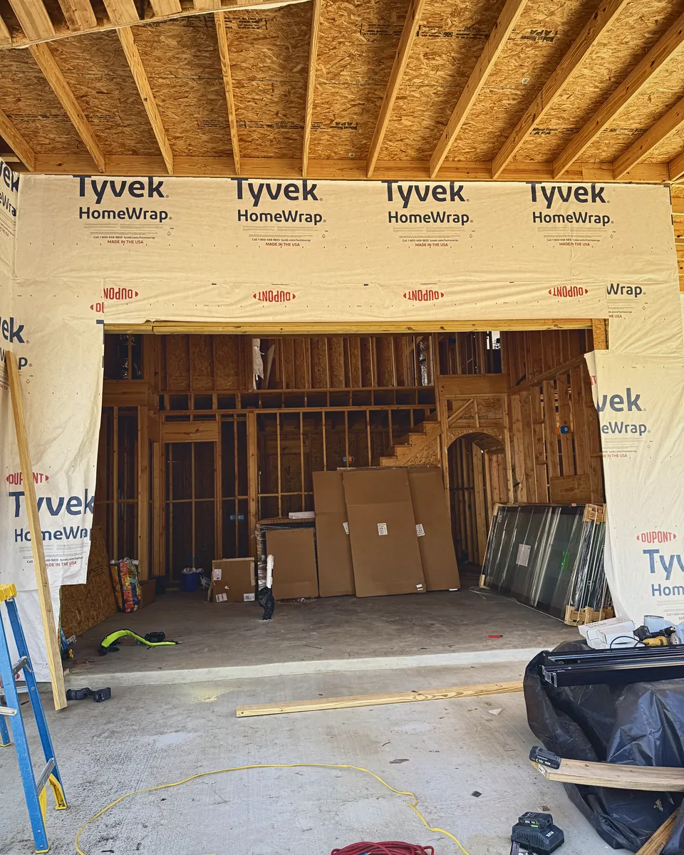 New Opening for a Custom 4-Panel Door: before