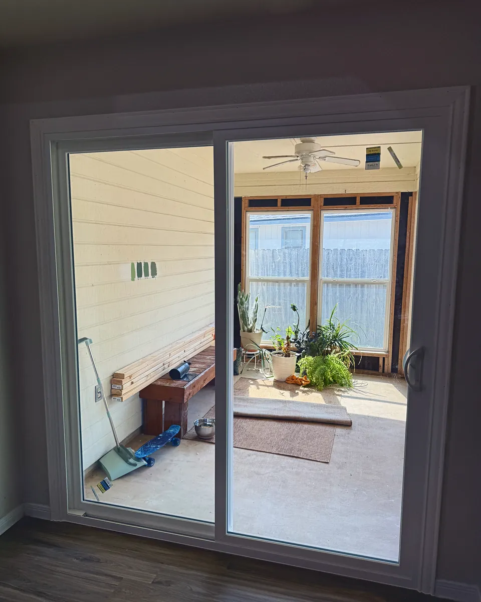 French Doors to Interior Slider: after, installed by Perry's Precision Installations