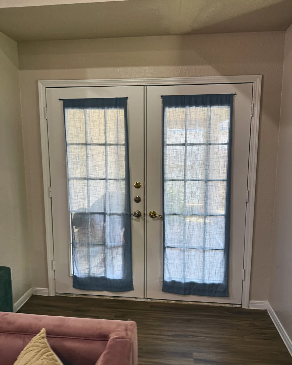 French Doors to Interior Slider: before