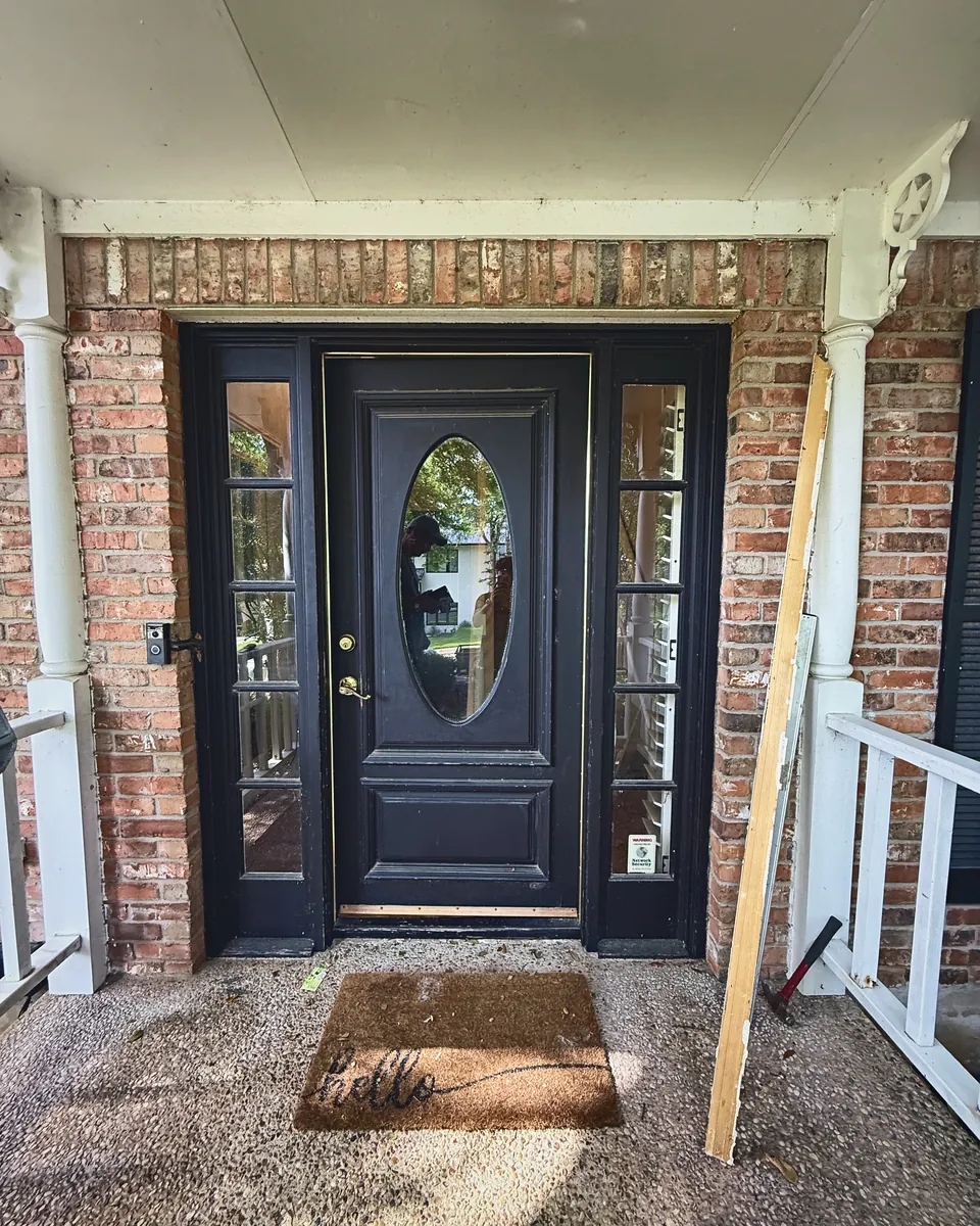 Covered Porch Entry: before