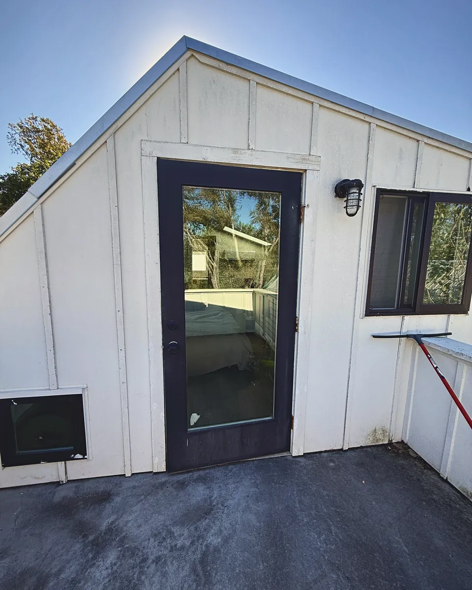 Rooftop Deck Door: before